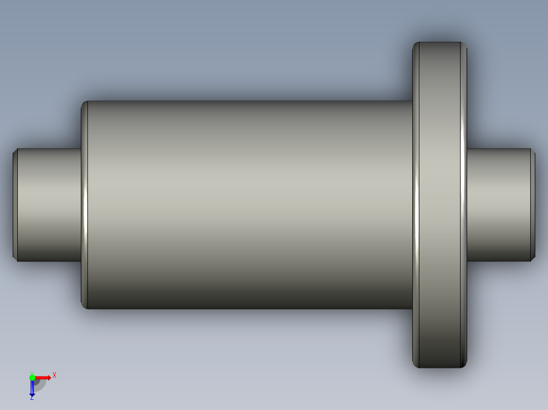 山云日尚SYS滚珠丝杠SFI2510.stp俯视图
