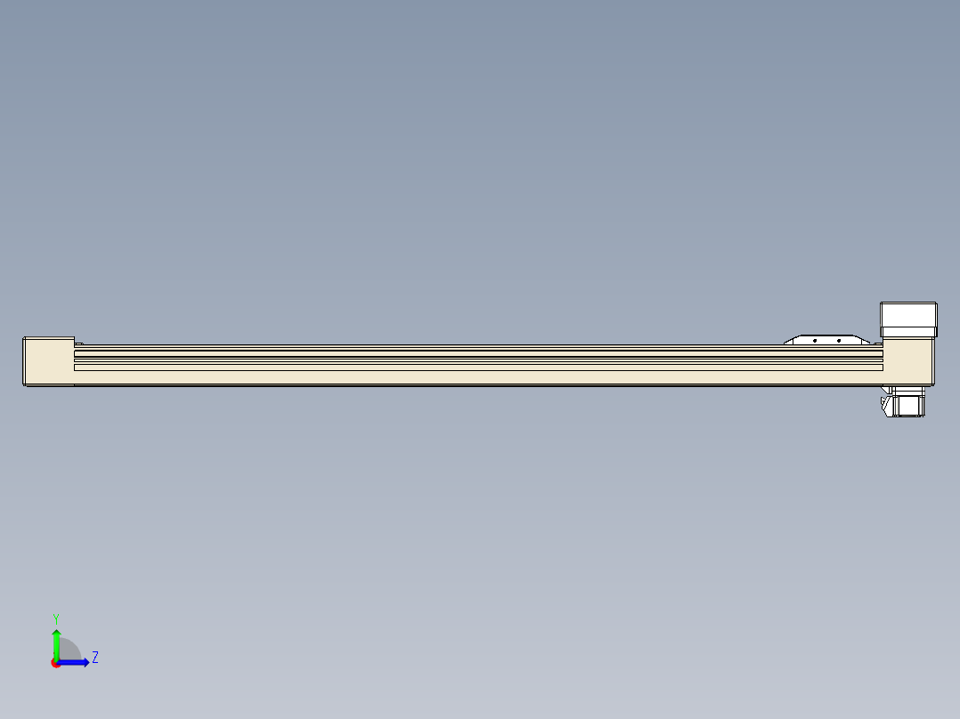 同步带全封闭直线模组TPA-HCB-65S-90-L800-MR-Y-P10-N3左视图
