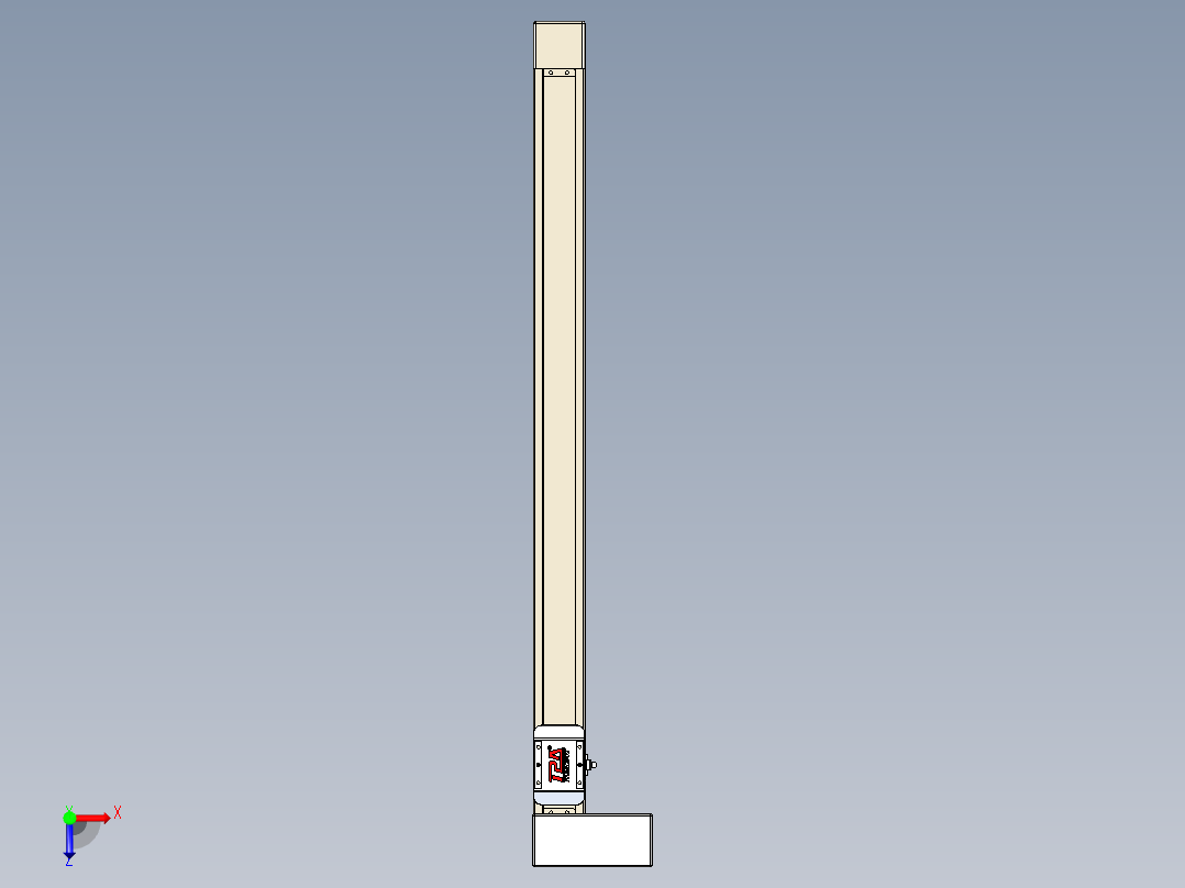 同步带全封闭直线模组TPA-HCB-65S-90-L800-MR-Y-P10-N3俯视图