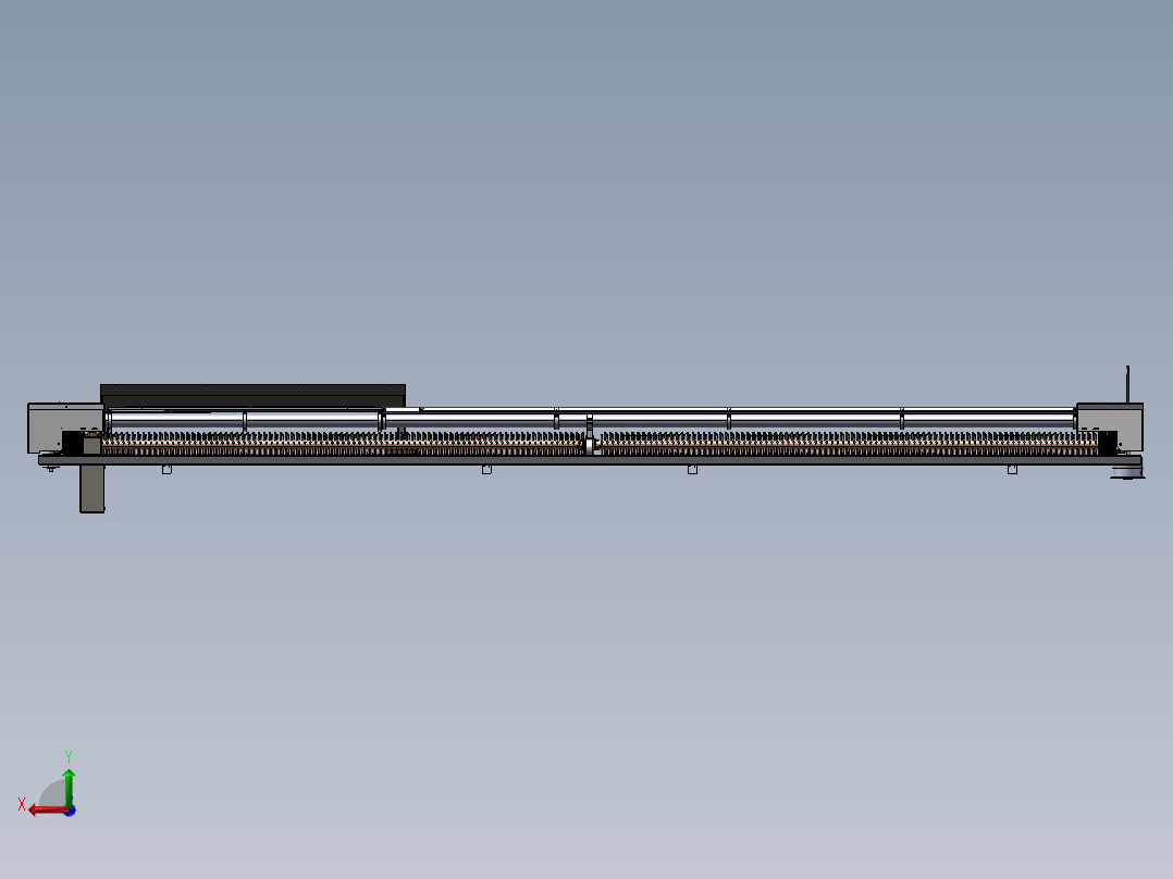 光伏板清洁机器人SW三维模型后视图