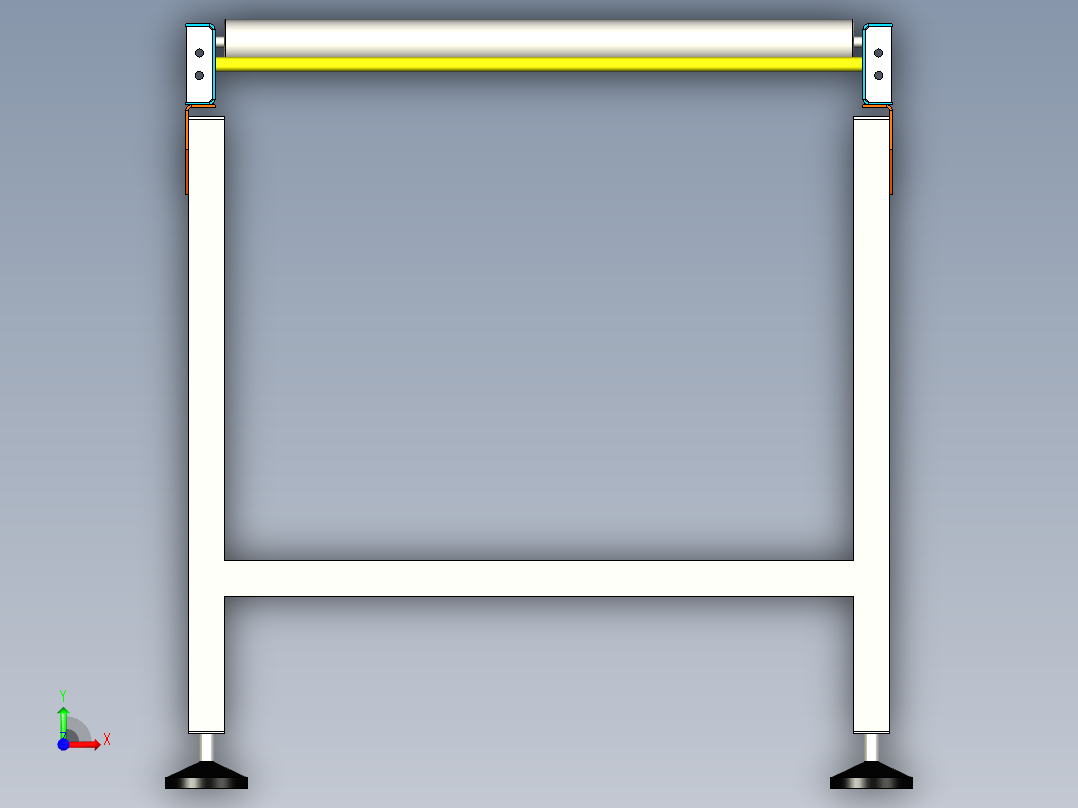 滚筒输送机 (30)前视图