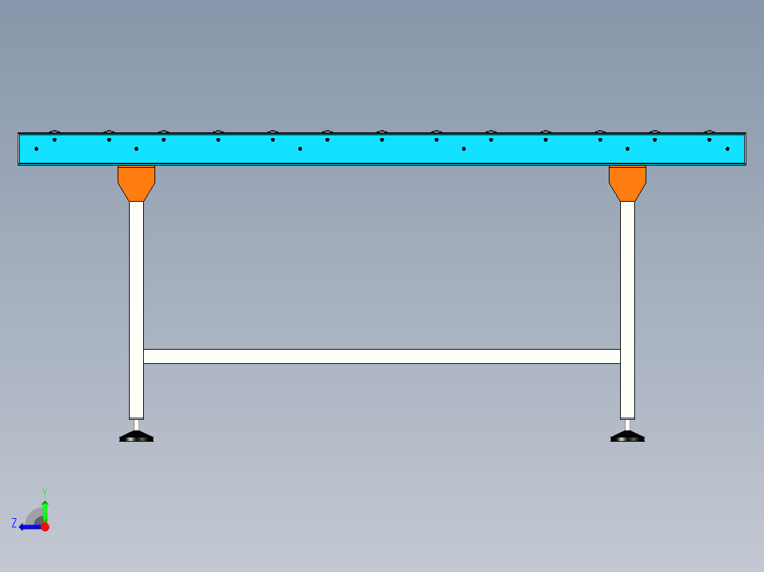 滚筒输送机 (30)右视图