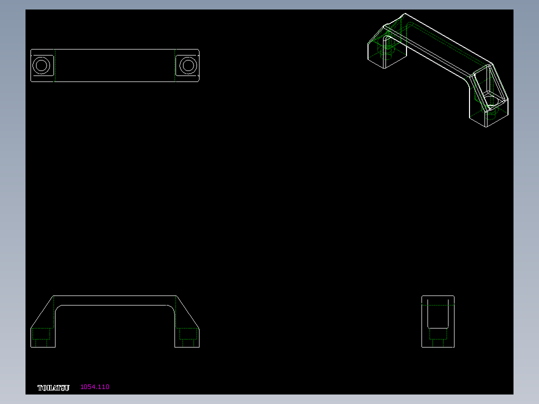 取手(塑膠)1054-2D多系列多零件图纸模型