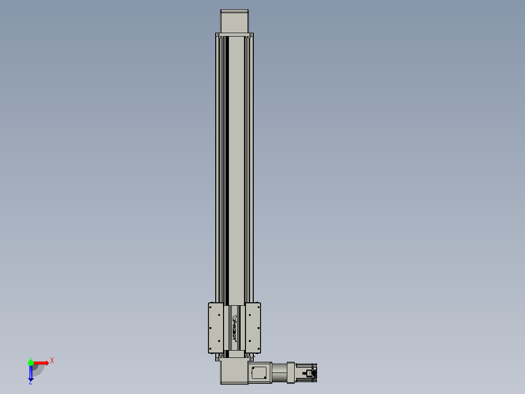 威洛博直线电机模组EB16-L208-S1100-L-ZP75-MS3-5K俯视图