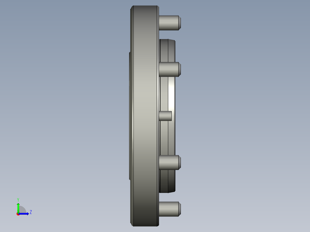 KOSMEKVSJ160-C多系列多零件图纸模型多系列多零件图纸模型左视图
