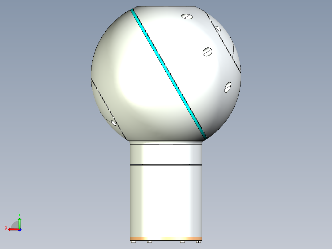3dof-robot-orientation-mechanism-1 STP IGS后视图