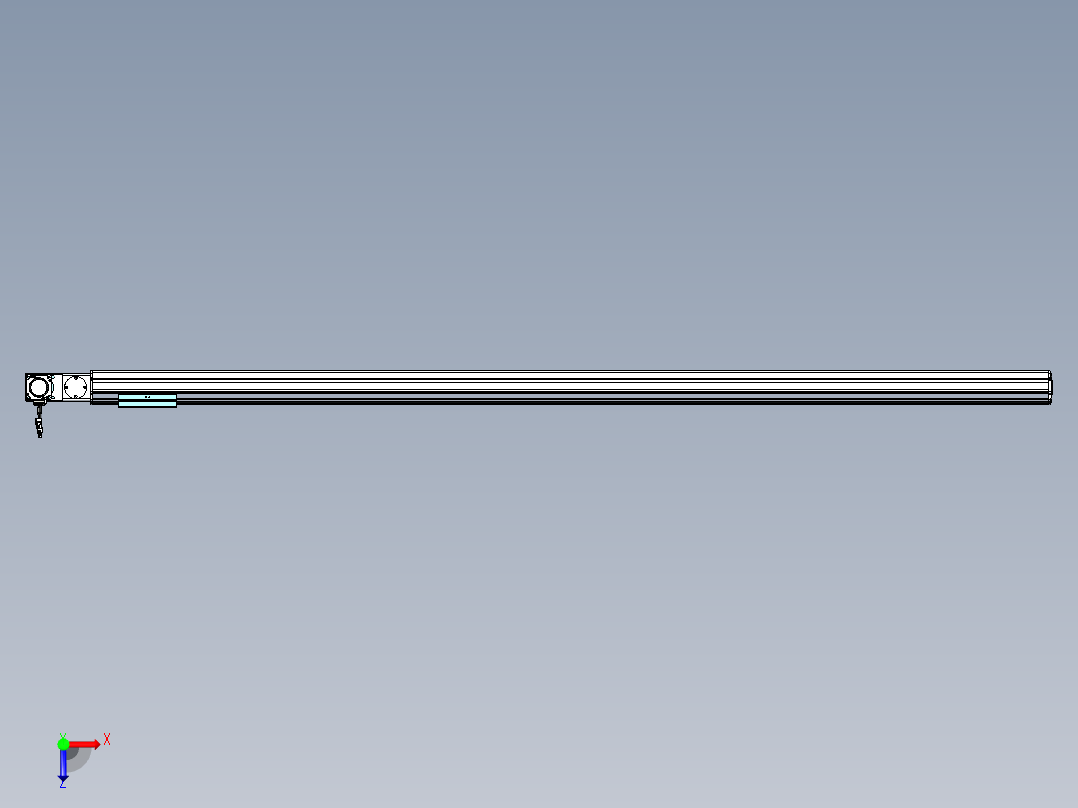 威洛博VBF同步带传动一般环境VBF14-L45-S2000-BL-ZP40-C3俯视图