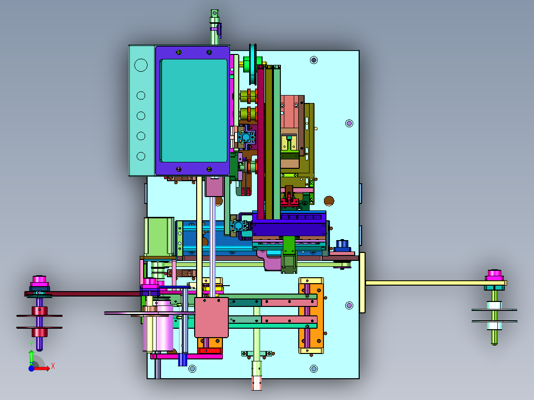 管装烧录转编带机前视图
