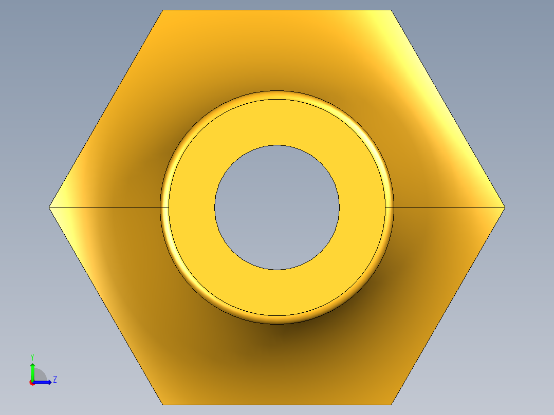 扩口式工业通用硬管接头Short Forged Reducing Nuts 14FS-6-4左视图