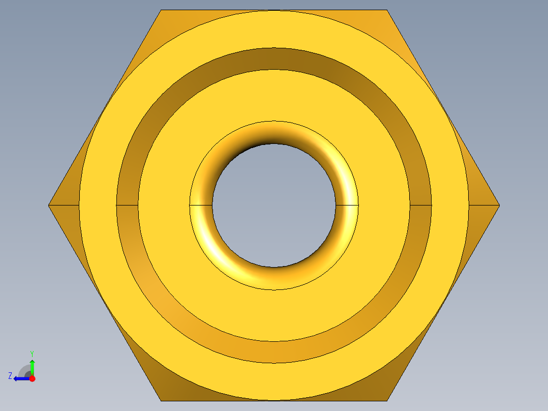 扩口式工业通用硬管接头Short Forged Reducing Nuts 14FS-6-4右视图