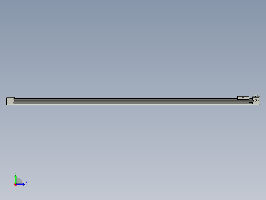 威洛博直线电机模组EB4-L80-S1650-L-57-MS3左视图