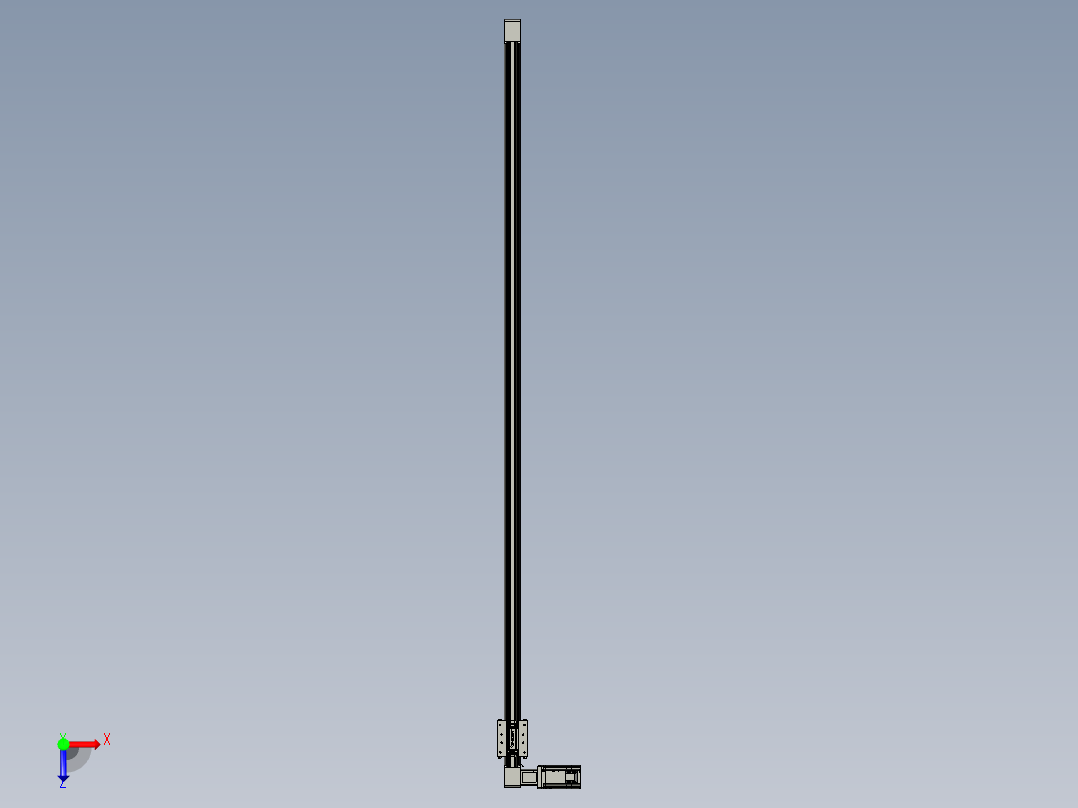 威洛博直线电机模组EB4-L80-S1650-L-57-MS3俯视图