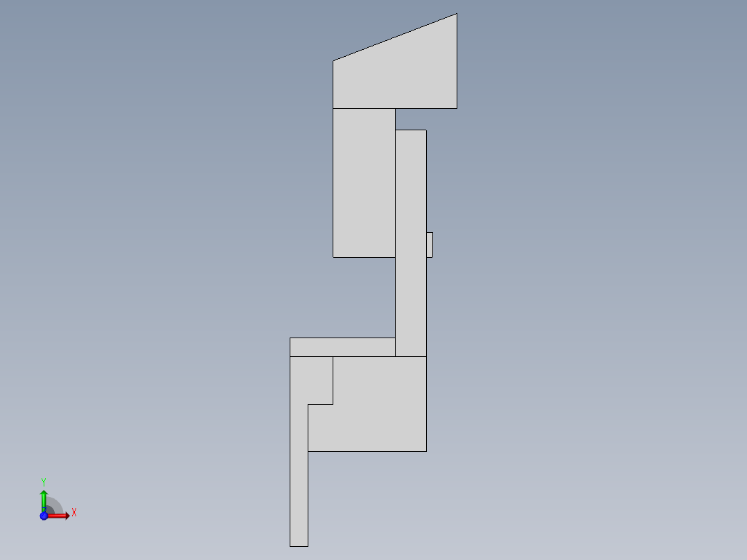 配电柜用安装调节支架前视图