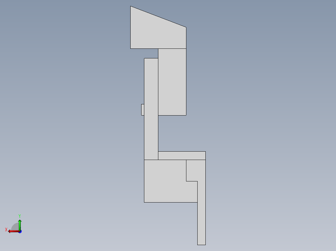 配电柜用安装调节支架后视图