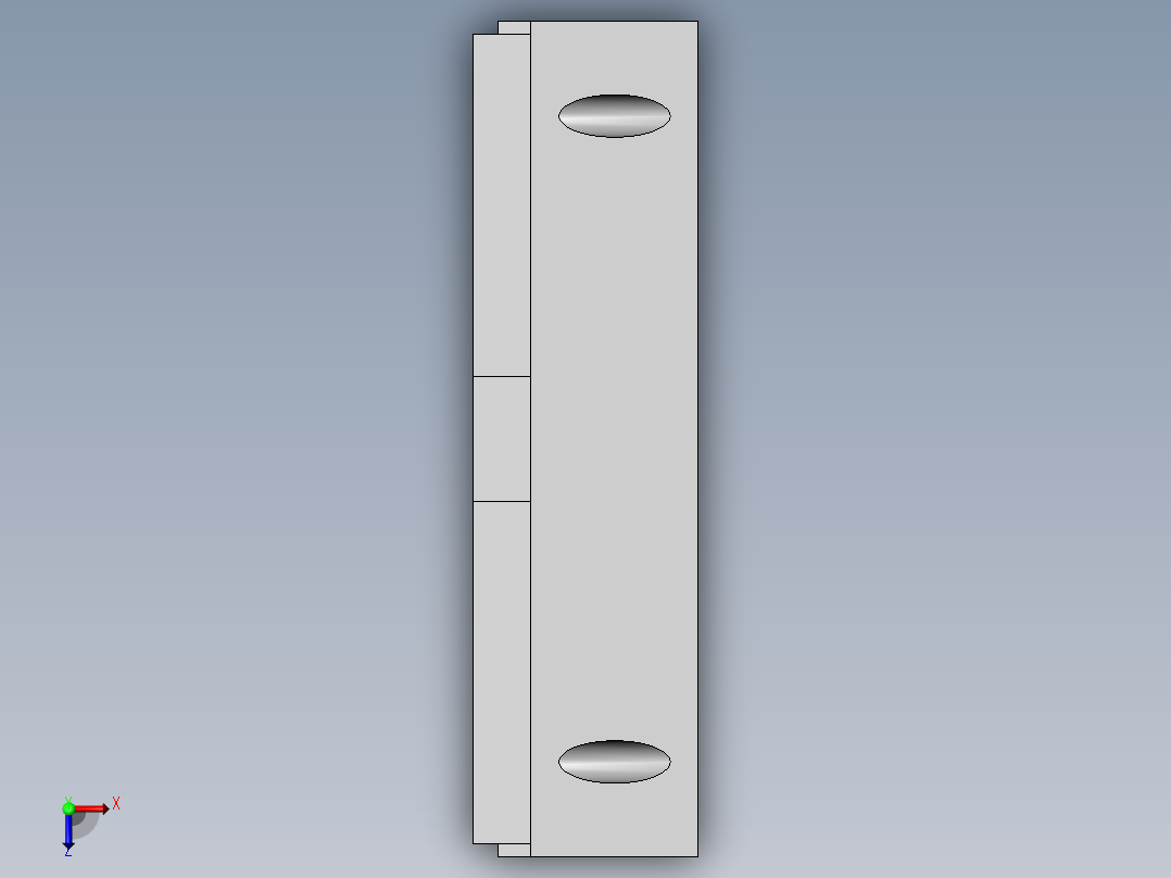 配电柜用安装调节支架俯视图