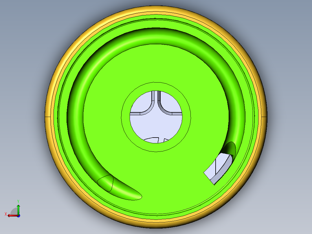 物料车循环线后视图