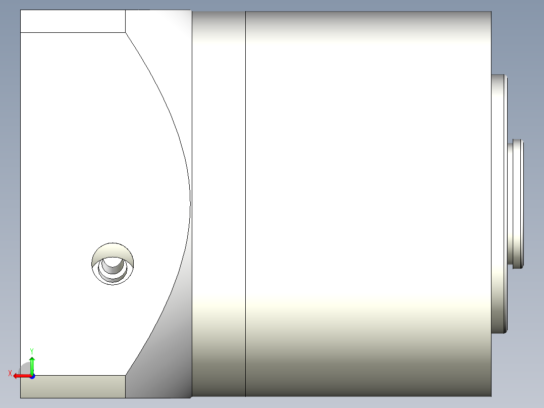 直齿孔PLE120-L1 19-70-90-M5后视图