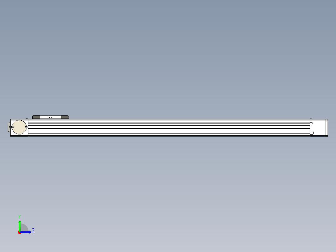 同步带滑台-欧规BC6-L120-S900-R-P40-D3左视图