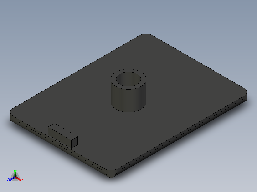 型材-BR 45X60 COVER CAP KJN515122正等轴测图