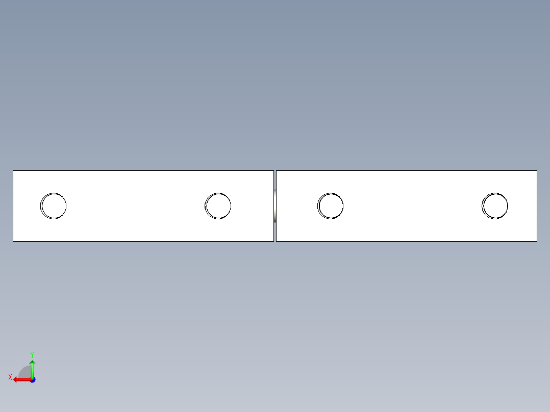 工程塑膠鉸鏈EPH-3D多系列多零件图纸模型后视图