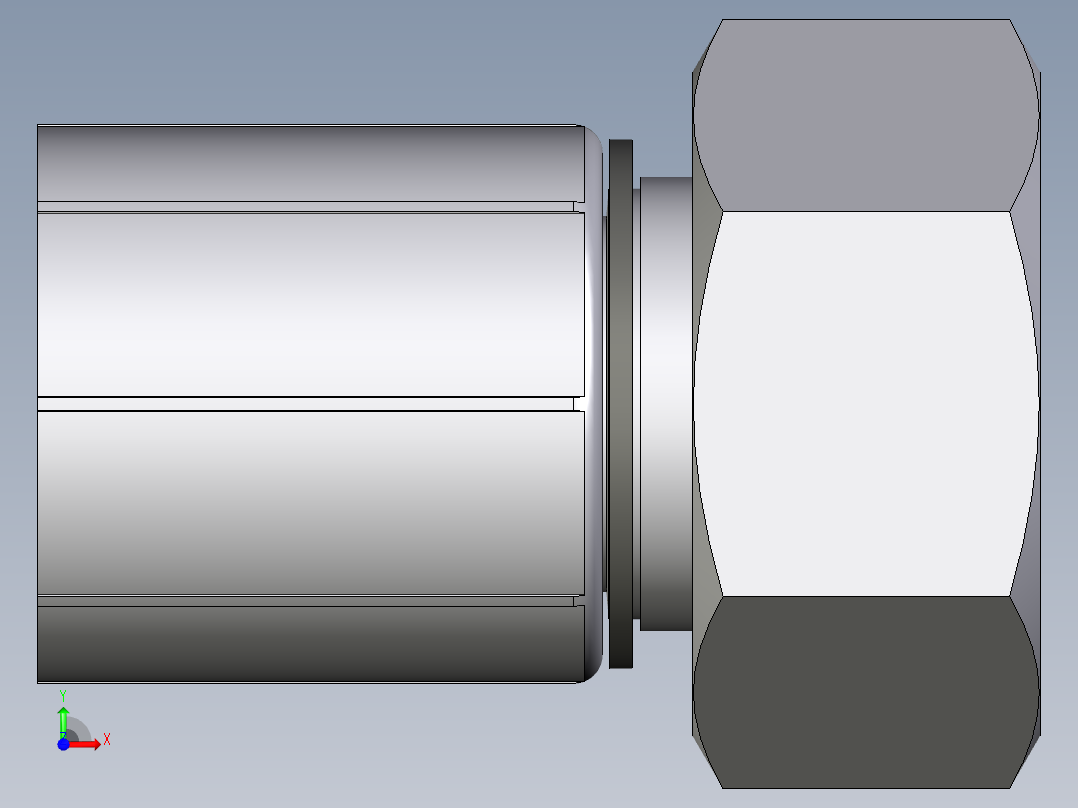 C971系列-24°重型直头前视图
