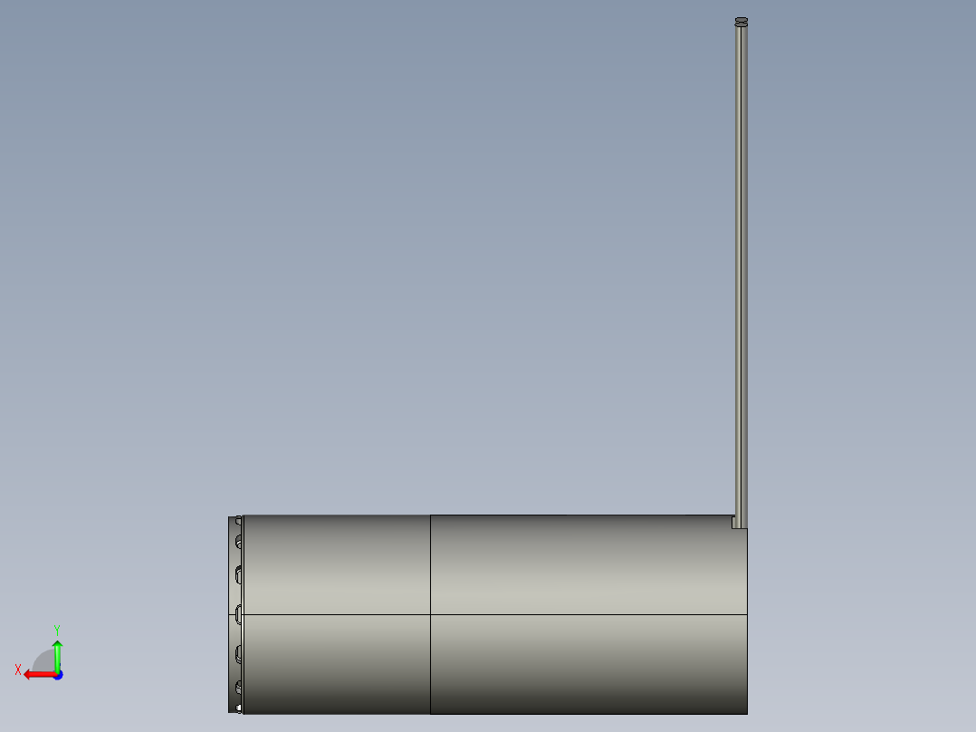 T2-03 微型膜片泵（空气气体），最高达 2.5 LPM 自由流量 (6)系列图纸后视图