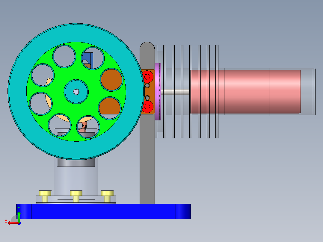 发动机 (3)后视图