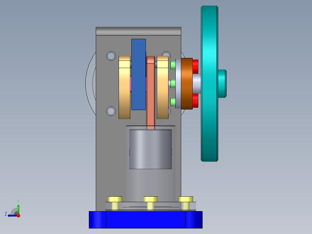 发动机 (3)右视图