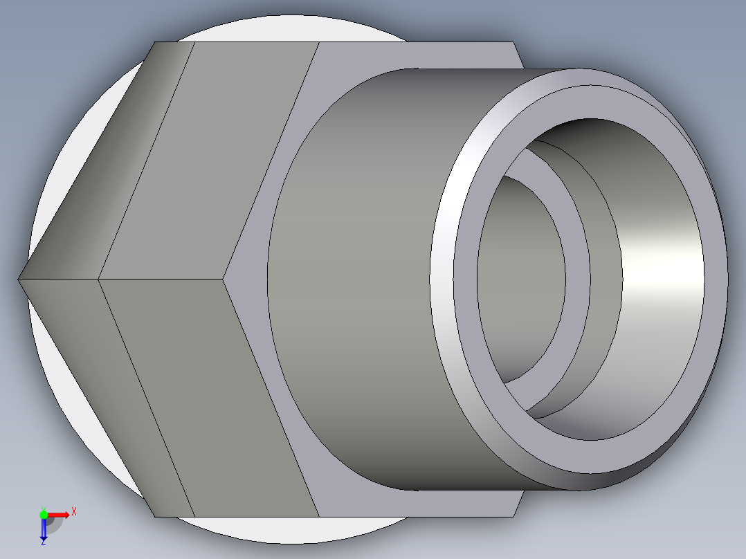 卡套式工业通用硬管接头EO_Adjustable_locknut_45_deg_elbow_VEE16SROMDCF俯视图
