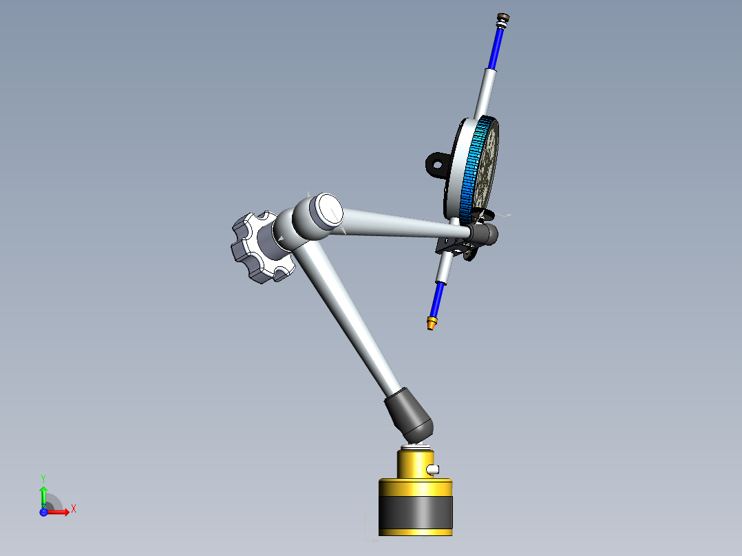 指示器磁性底座前视图