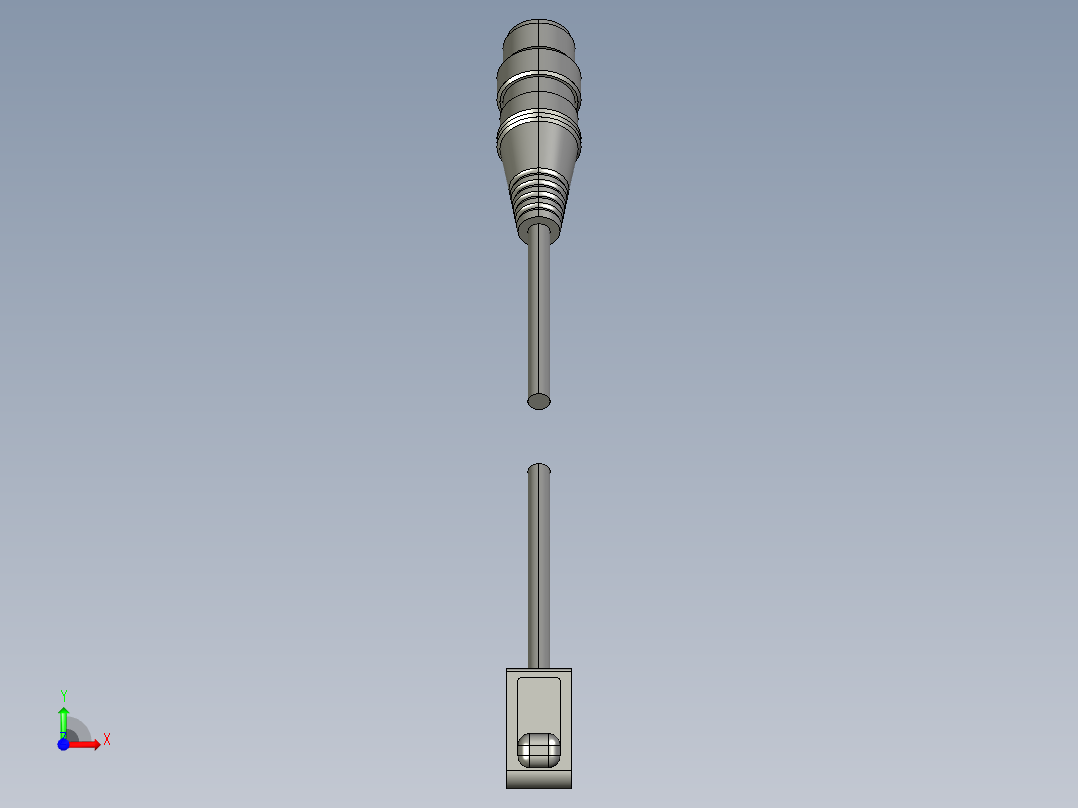 基恩士PZ-M13_33_kc图纸模型前视图