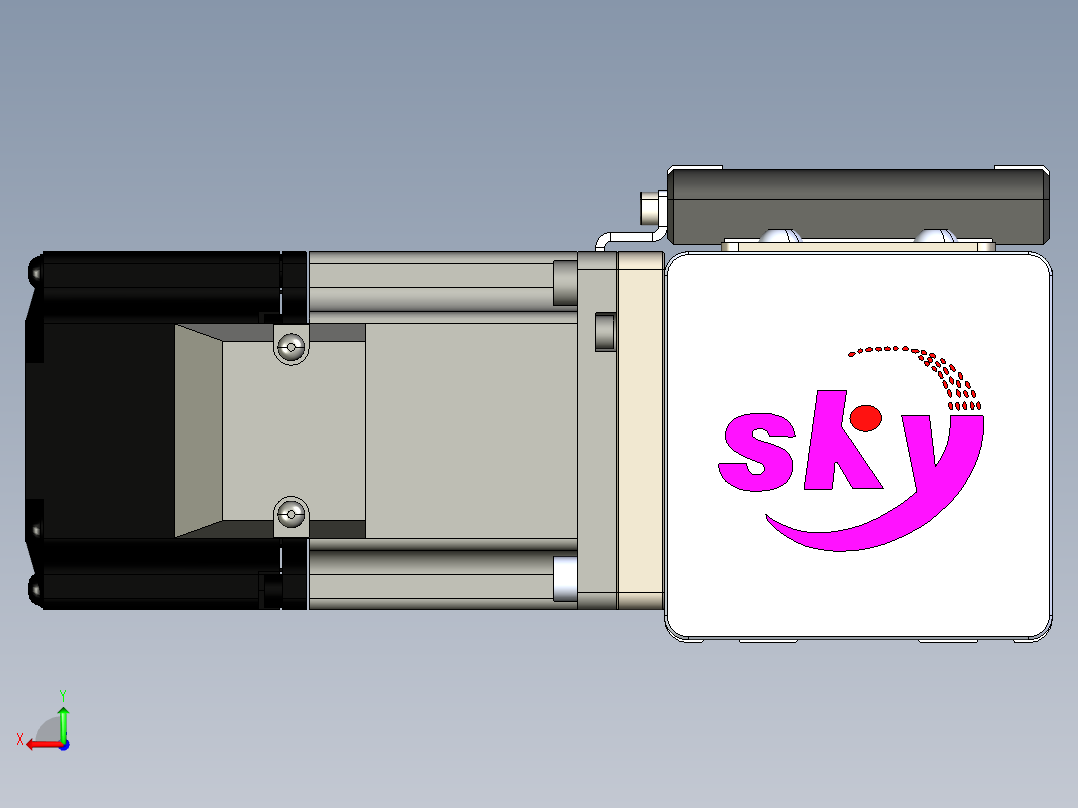 同步带滑台-欧规BC6-L120-S550-R-P40-D3后视图