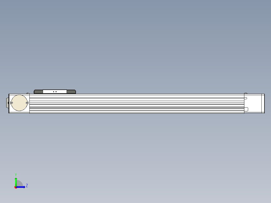 同步带滑台-欧规BC6-L120-S550-R-P40-D3左视图