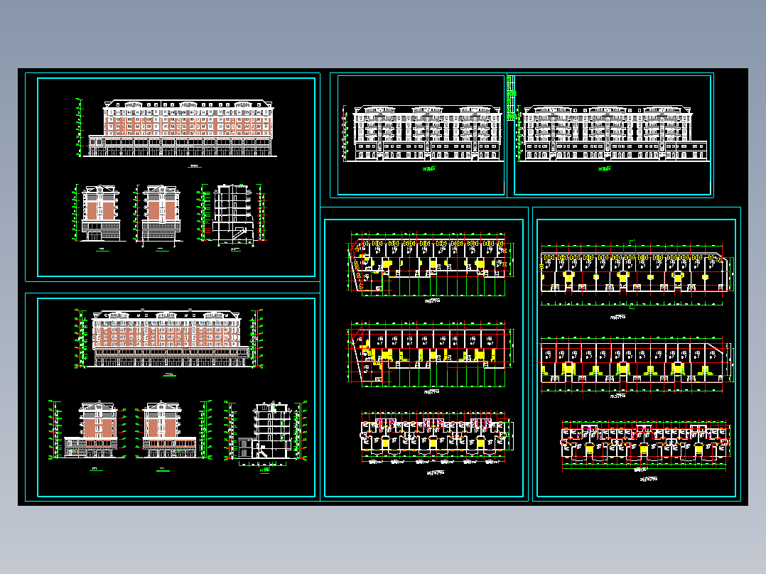 沿街商住楼建筑图