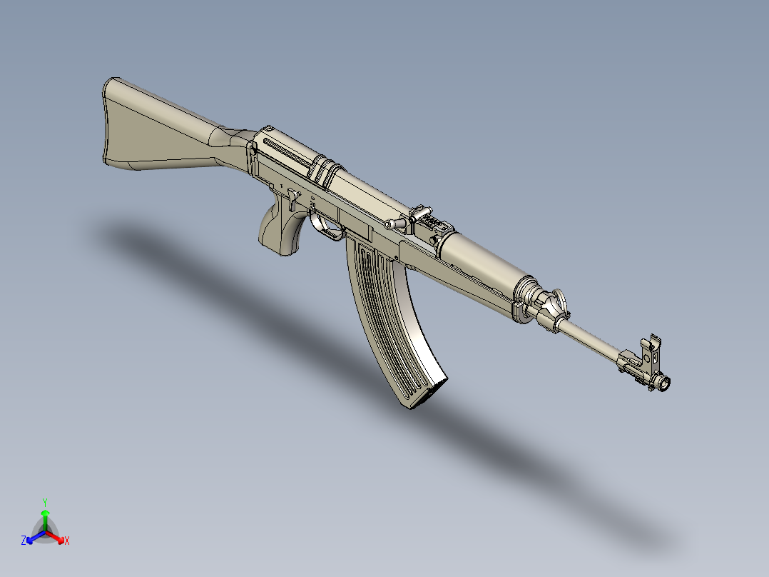 <span style='color: red'>ak47</span>突击<span style='color: red'>步枪</span><span style='color: red'>模型</span>
