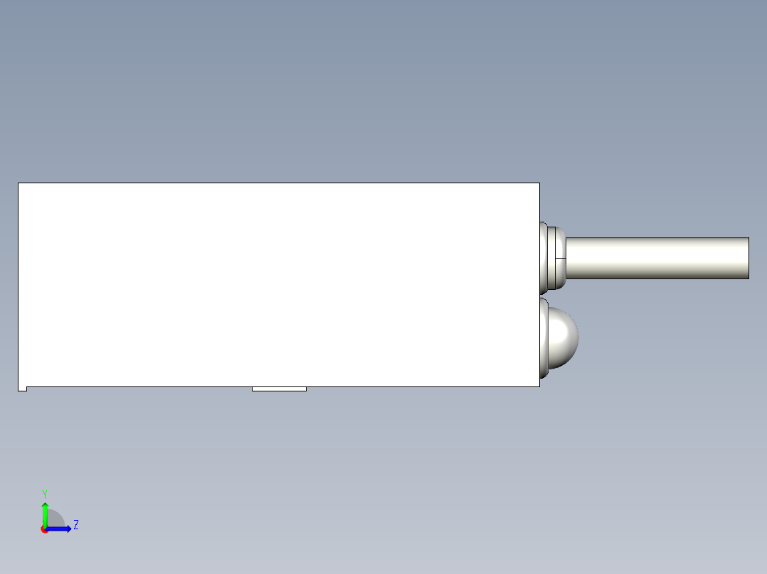 基恩士LX2-12T_kc图纸模型左视图