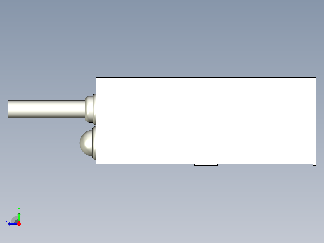 基恩士LX2-12T_kc图纸模型右视图