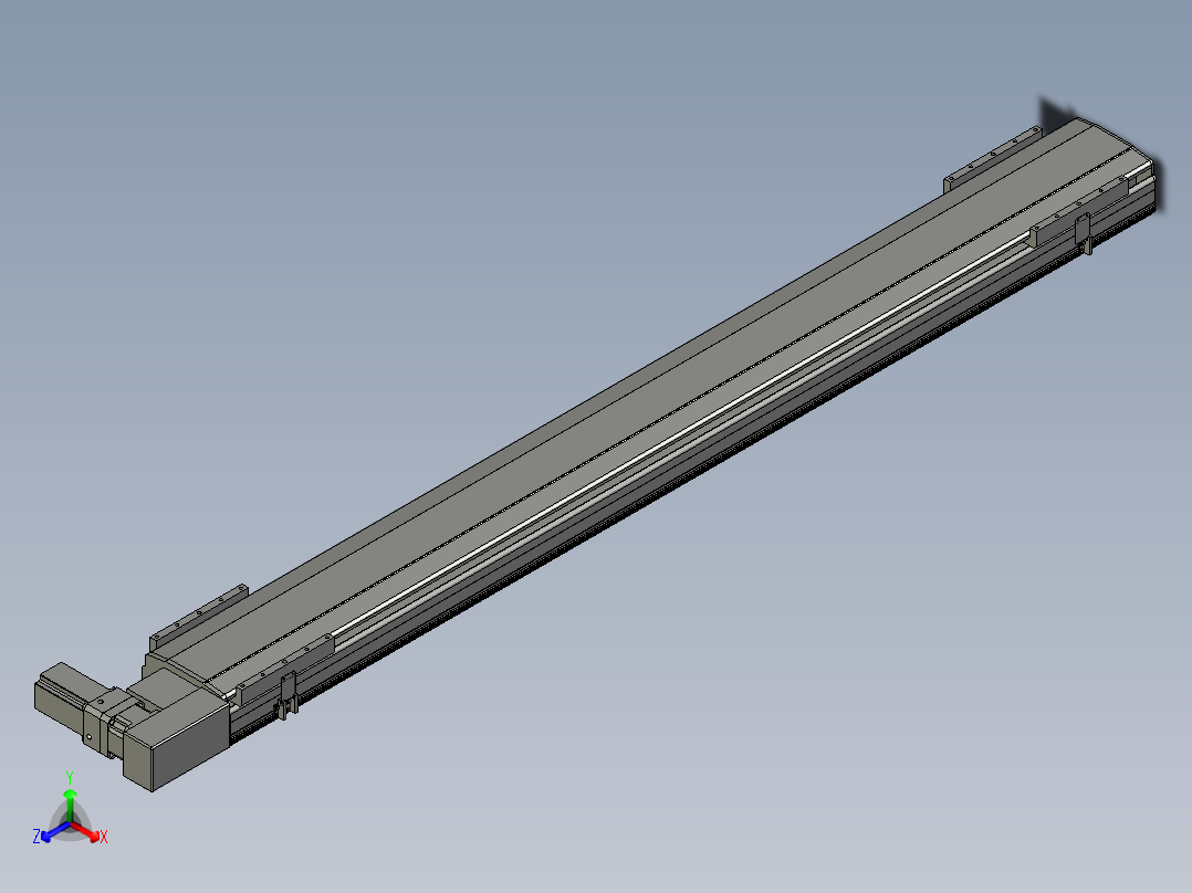 直线模组LHB21-L40-S1950-BR设计图纸