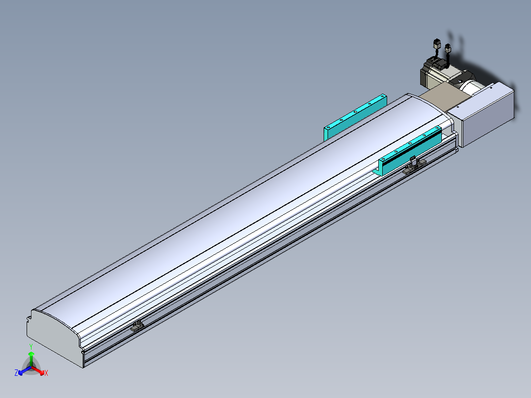 同步带滑台-半封闭B22H-L100-C-S1050-R-P75-D3-N5