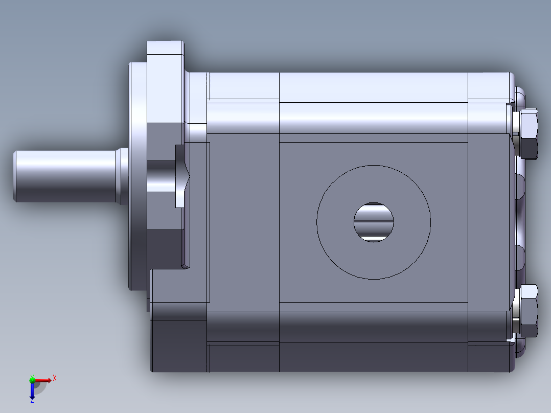齿轮马达SW+CAD 24.5.8+330+001俯视图