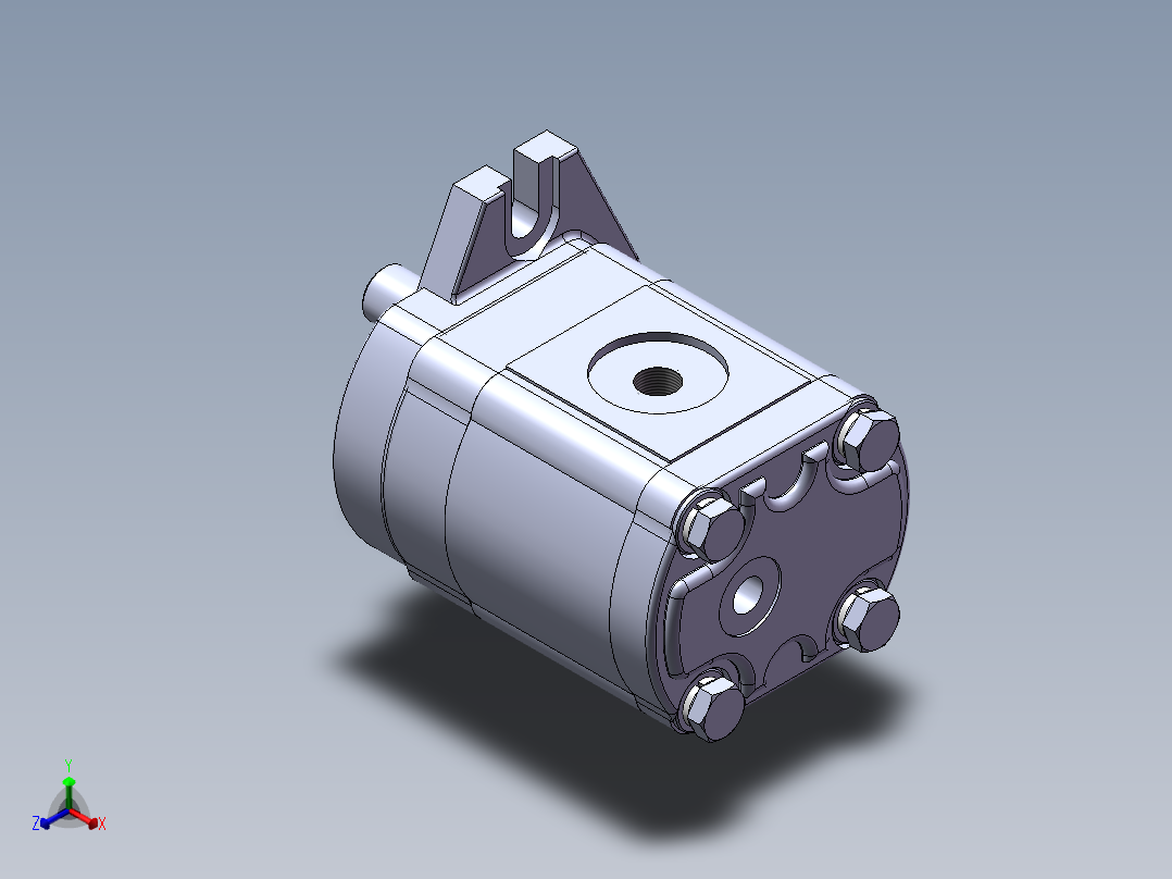 齿轮马达SW+CAD 24.5.8+330+001正等轴测图