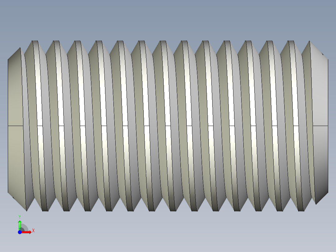 DIN 913-ISO 4026 固定螺钉-M16 L=30.STEP前视图