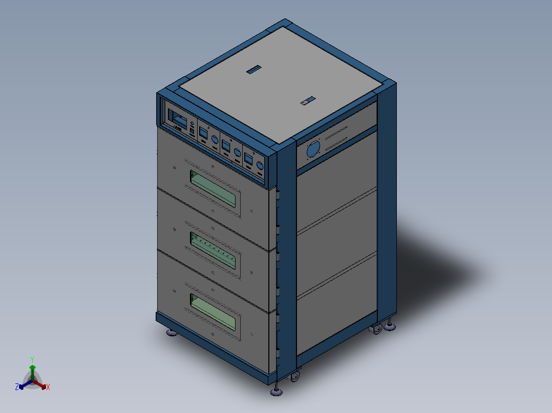 E283 真空烤箱（锂电）正等轴测图