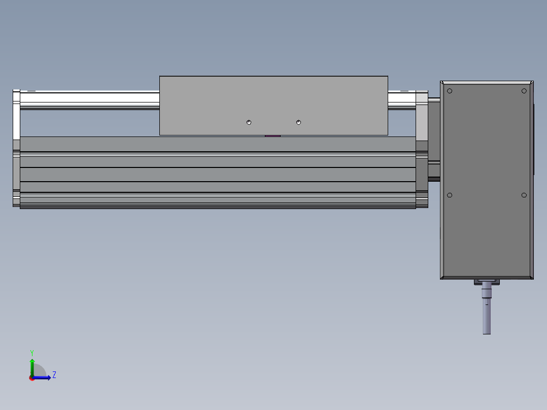 MTB同步带半封闭MTB22M-LD-750W左视图