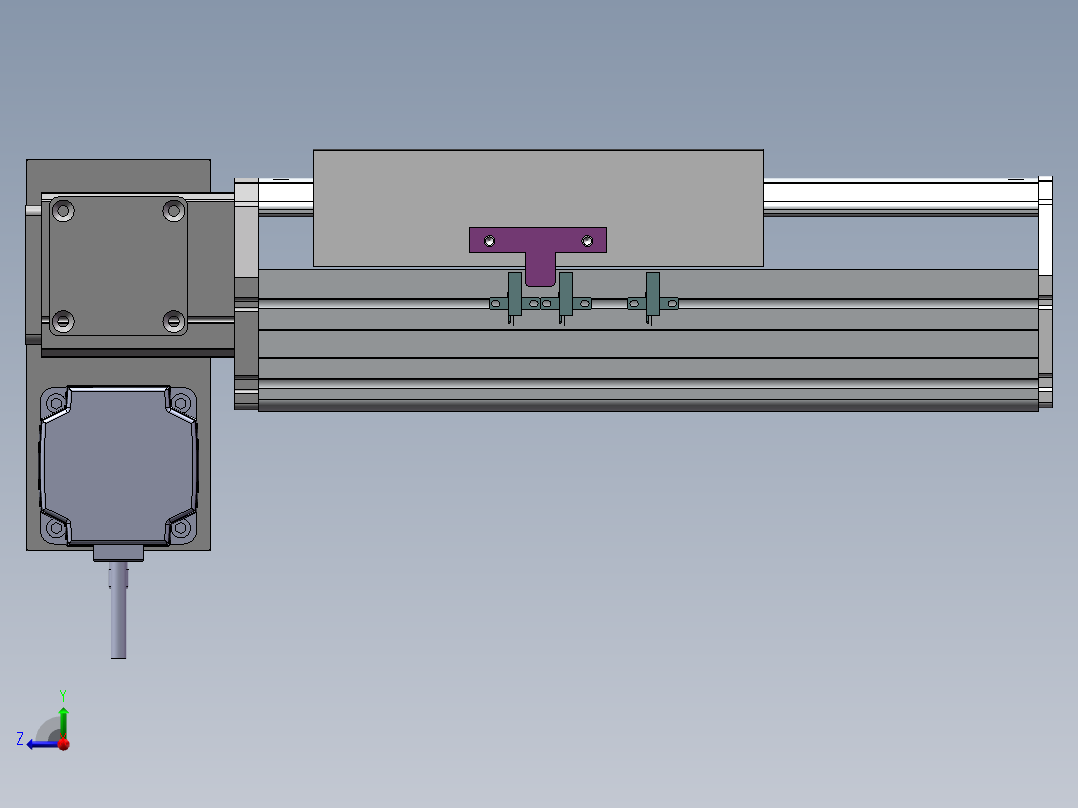MTB同步带半封闭MTB22M-LD-750W右视图