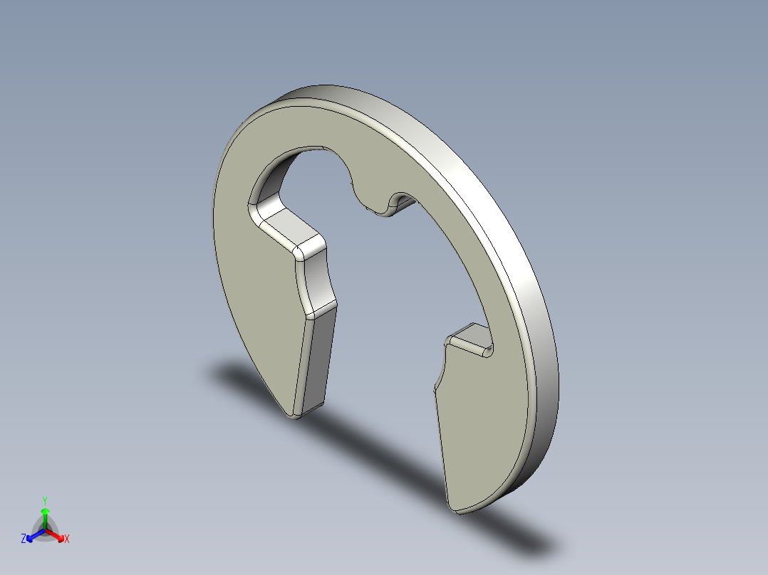 E型扣環10.-3D多系列多零件图纸模型