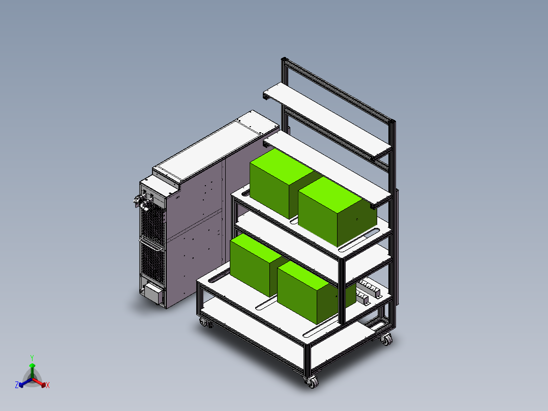 芯片测试机台管路20240422正等轴测图