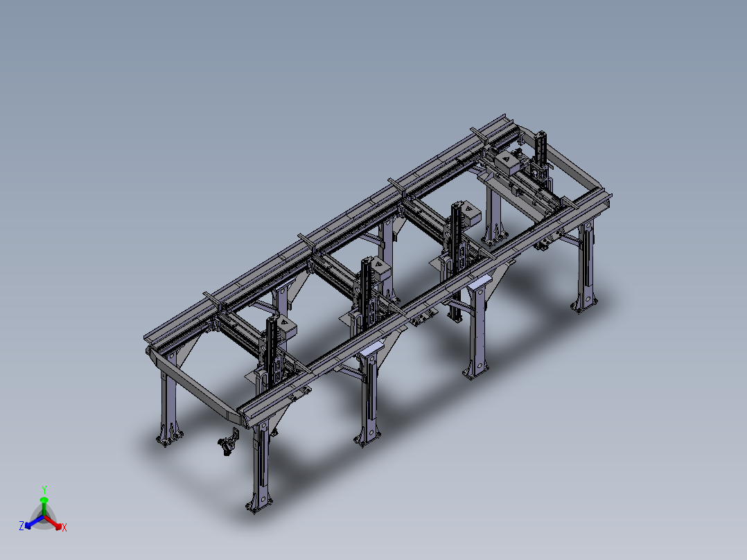 龙门桁架机械手三维模型