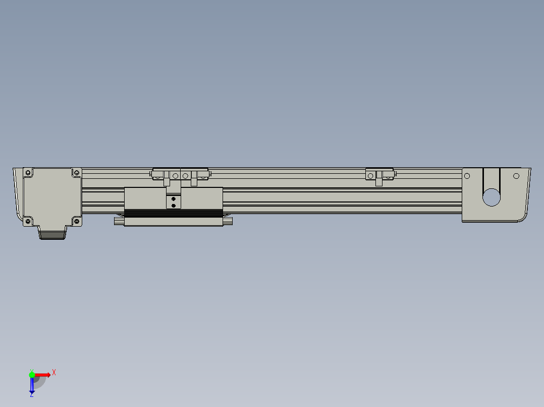 威洛博LB.GB同步带传动--欧规系列EBF5-L11-S200-BR-P20-C4俯视图