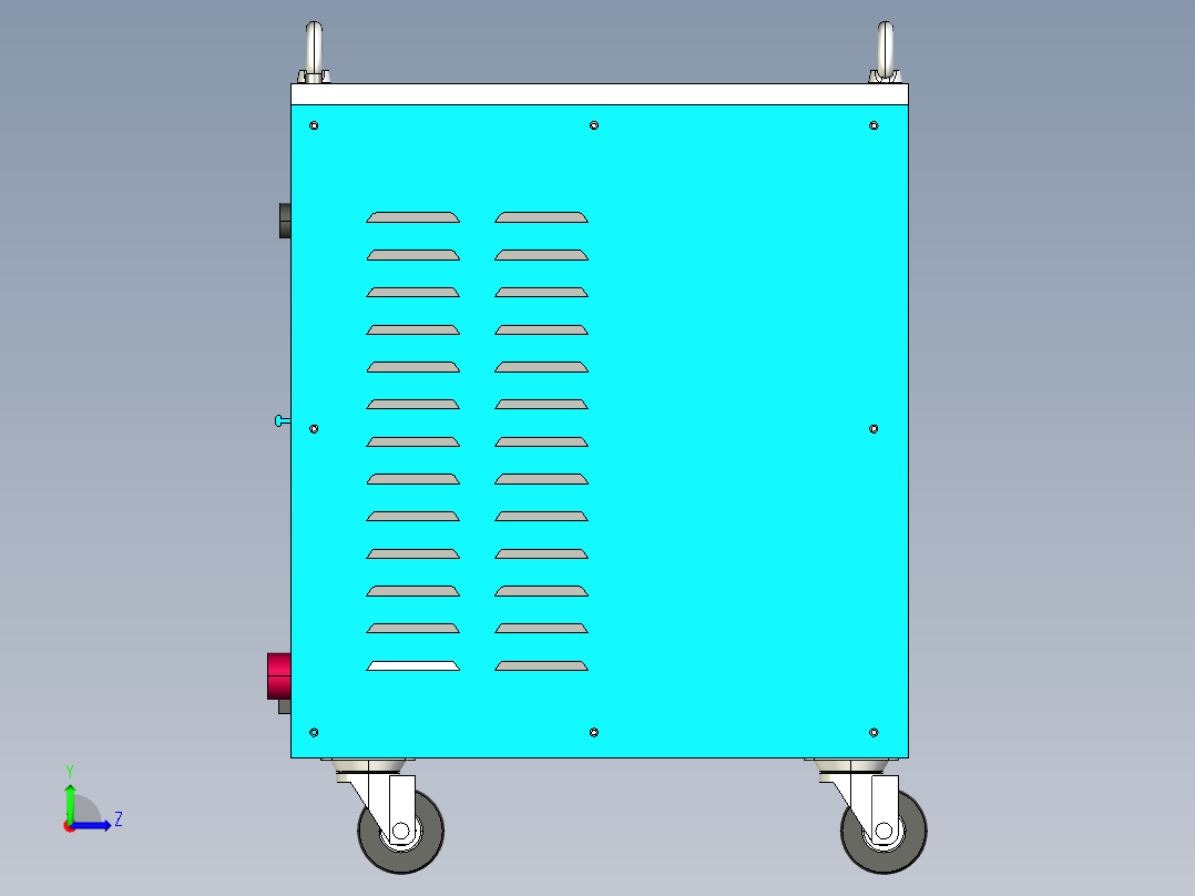 OTC焊机 3D模型左视图